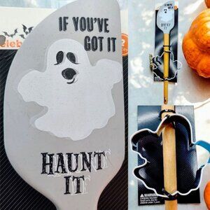 Halloween Ghost Cookie Cutter & Spatula  If You've Got it Haunt It 2PC Set